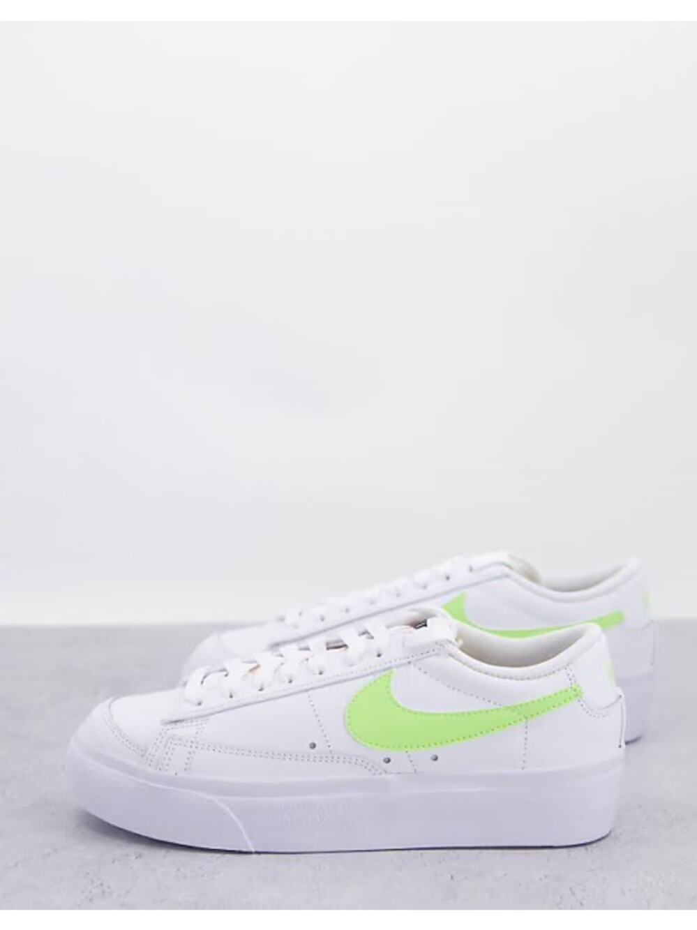 Nike Blazer Low Platform " White/Black/Light Lemon Twist" Size 8.5